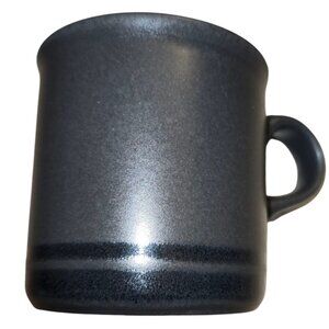 NWOT Set of 2 PFALTZGRAFF Midnight Sun Matte Black Stripe Mugs Cups NWOT